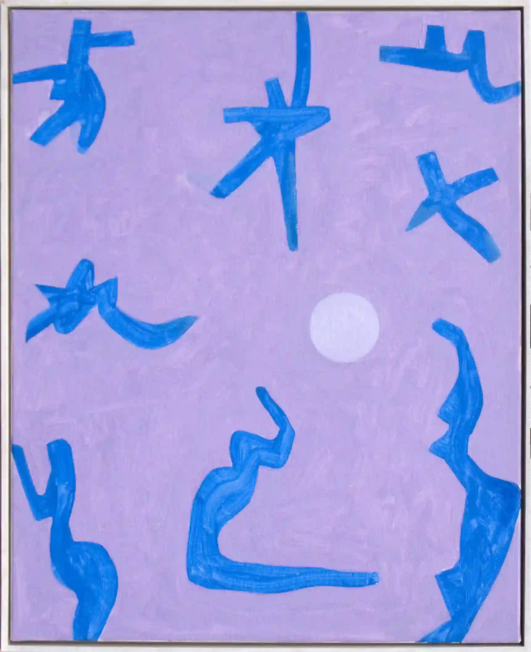 Jan Roëde – Speelse verering, acryl, linnen