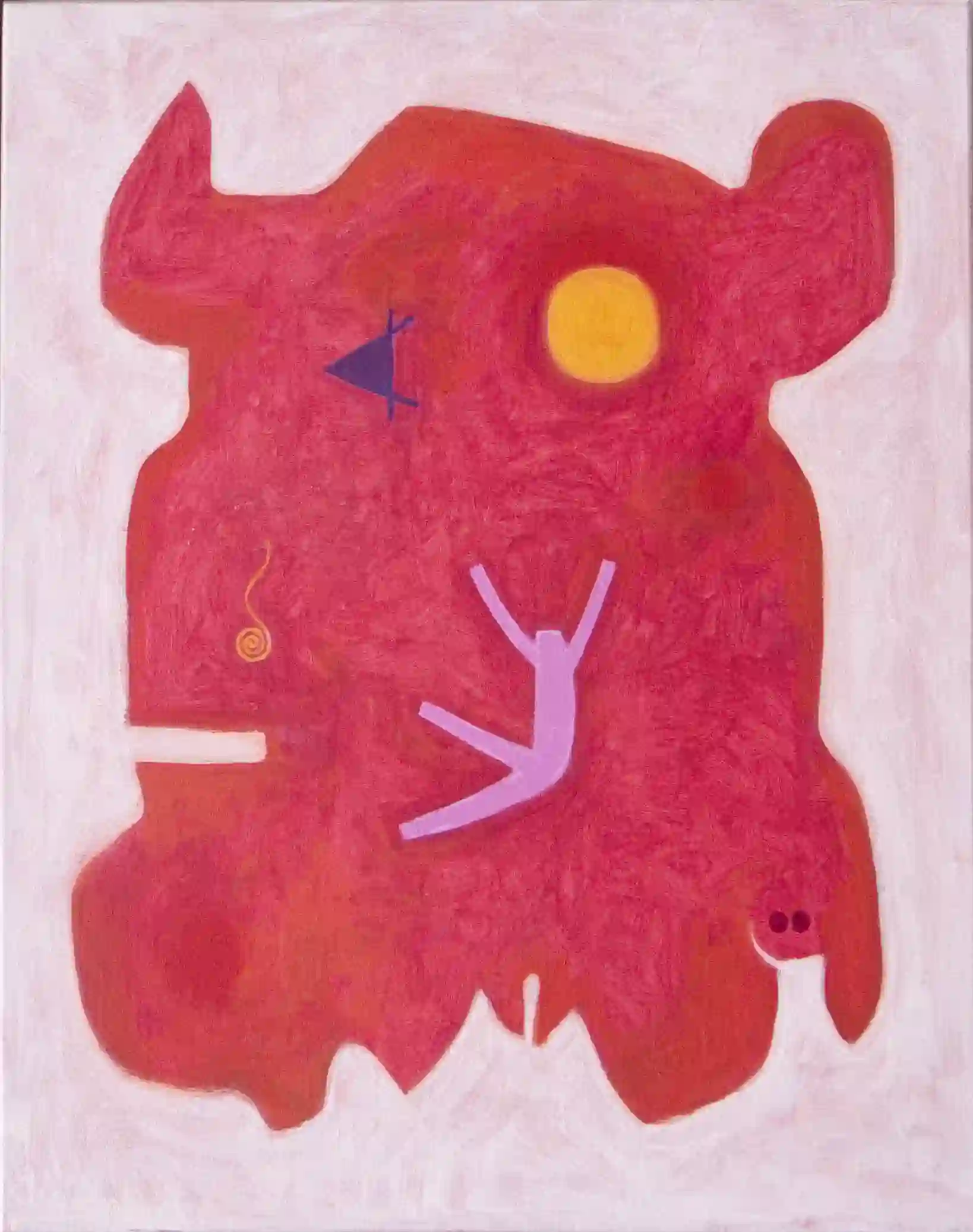 Jan Roëde – Luchtsprong, acryl, linnen