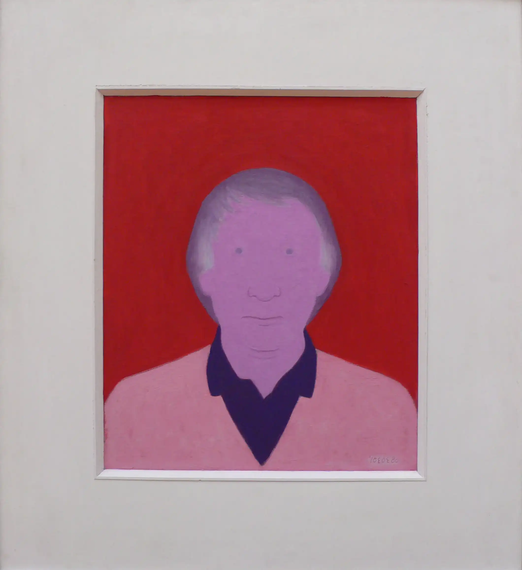 Jan Roëde – Autoportrait, olie, linnen, 1980