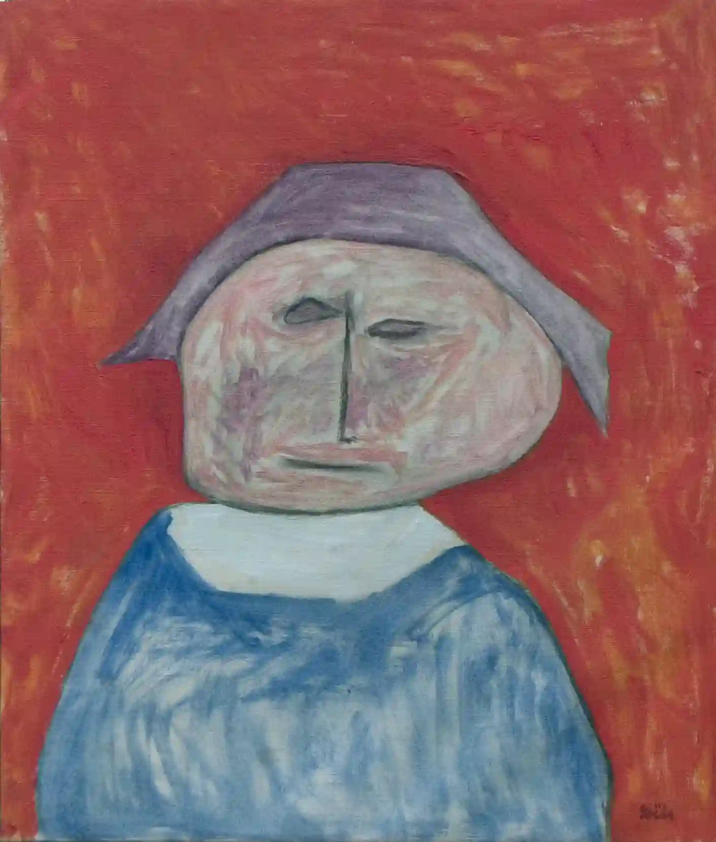 Jan Roëde – Ontevreden, olie, linnen