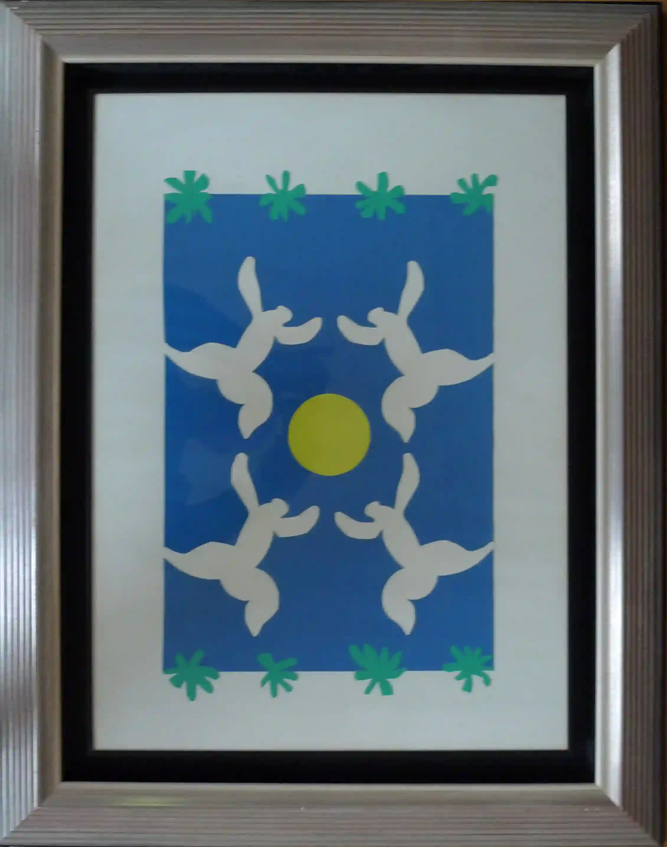 Jan Roëde – Dans om de zon, collage, papier, 1973