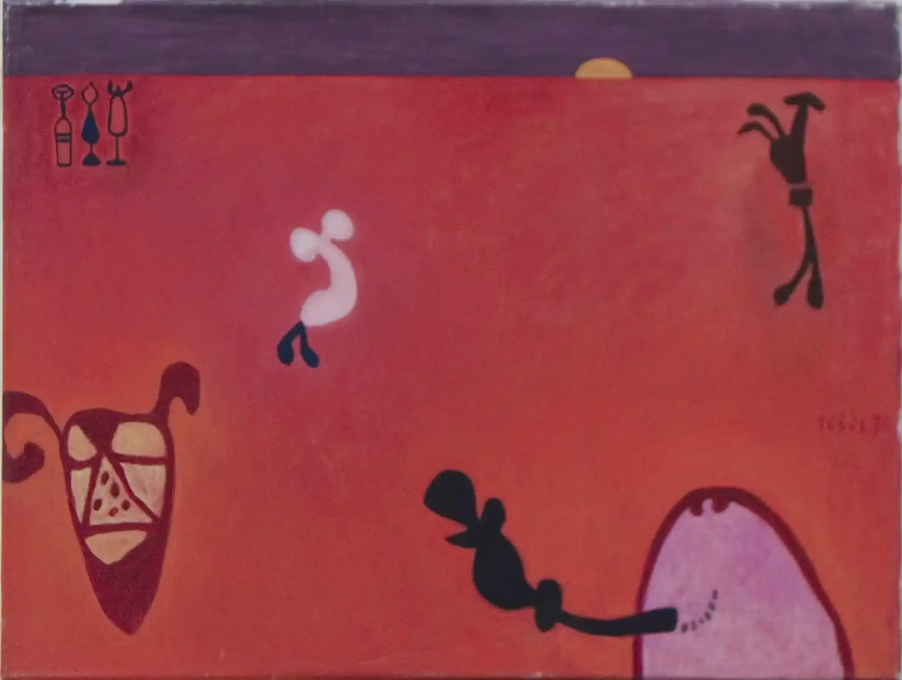 Jan Roëde – zonder titel, olie, linnen, 1976