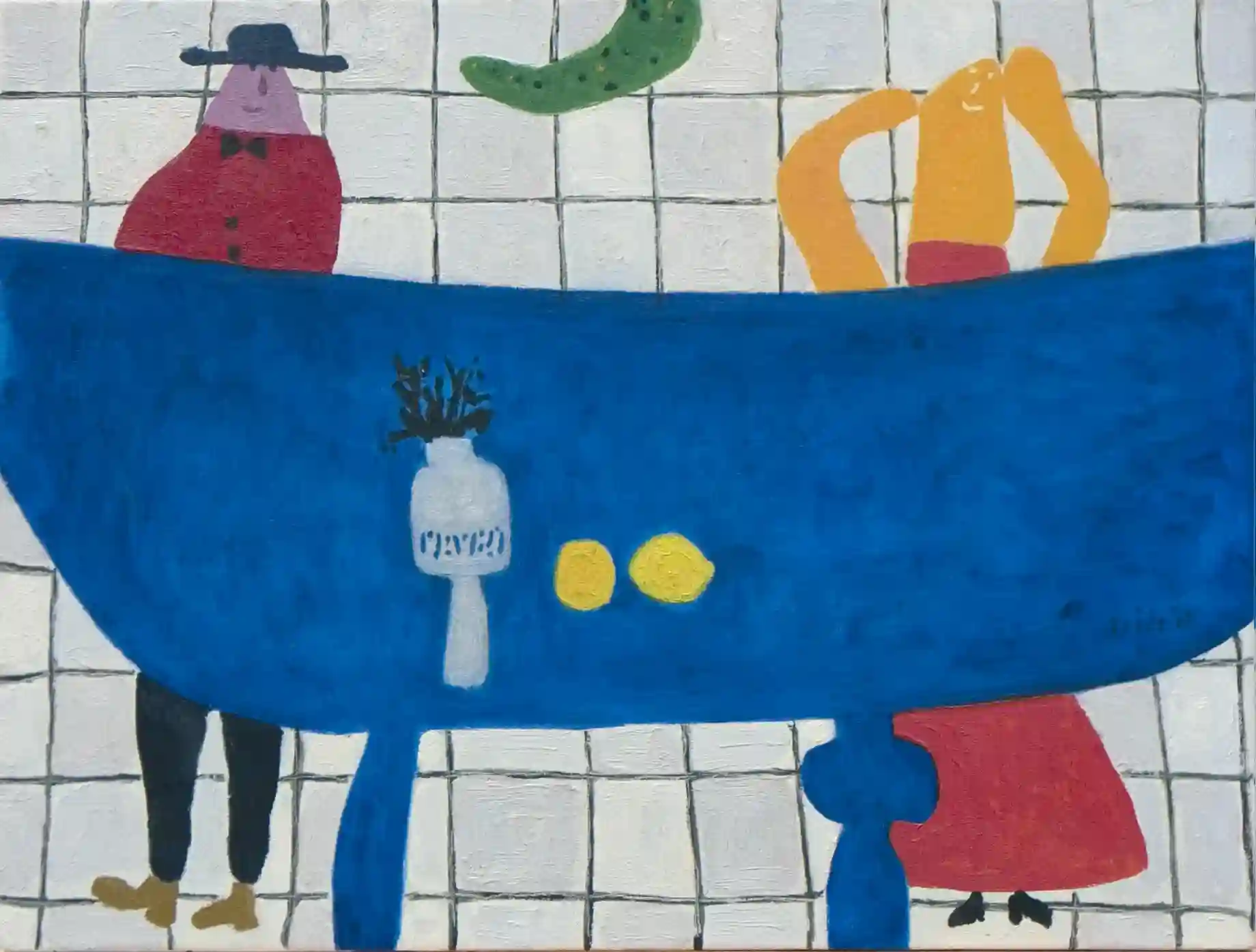 Jan Roëde – zonder titel, olie, linnen, 1967