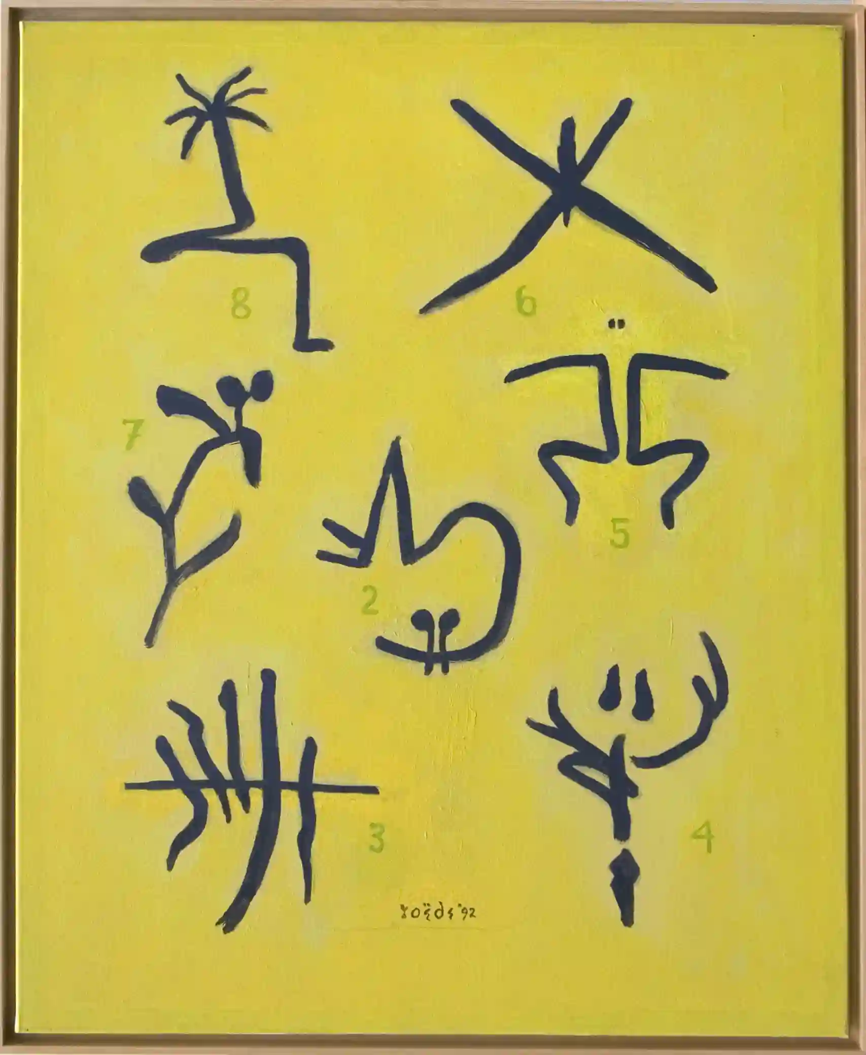 Jan Roëde – Abstractie, acryl, linnen, 1992