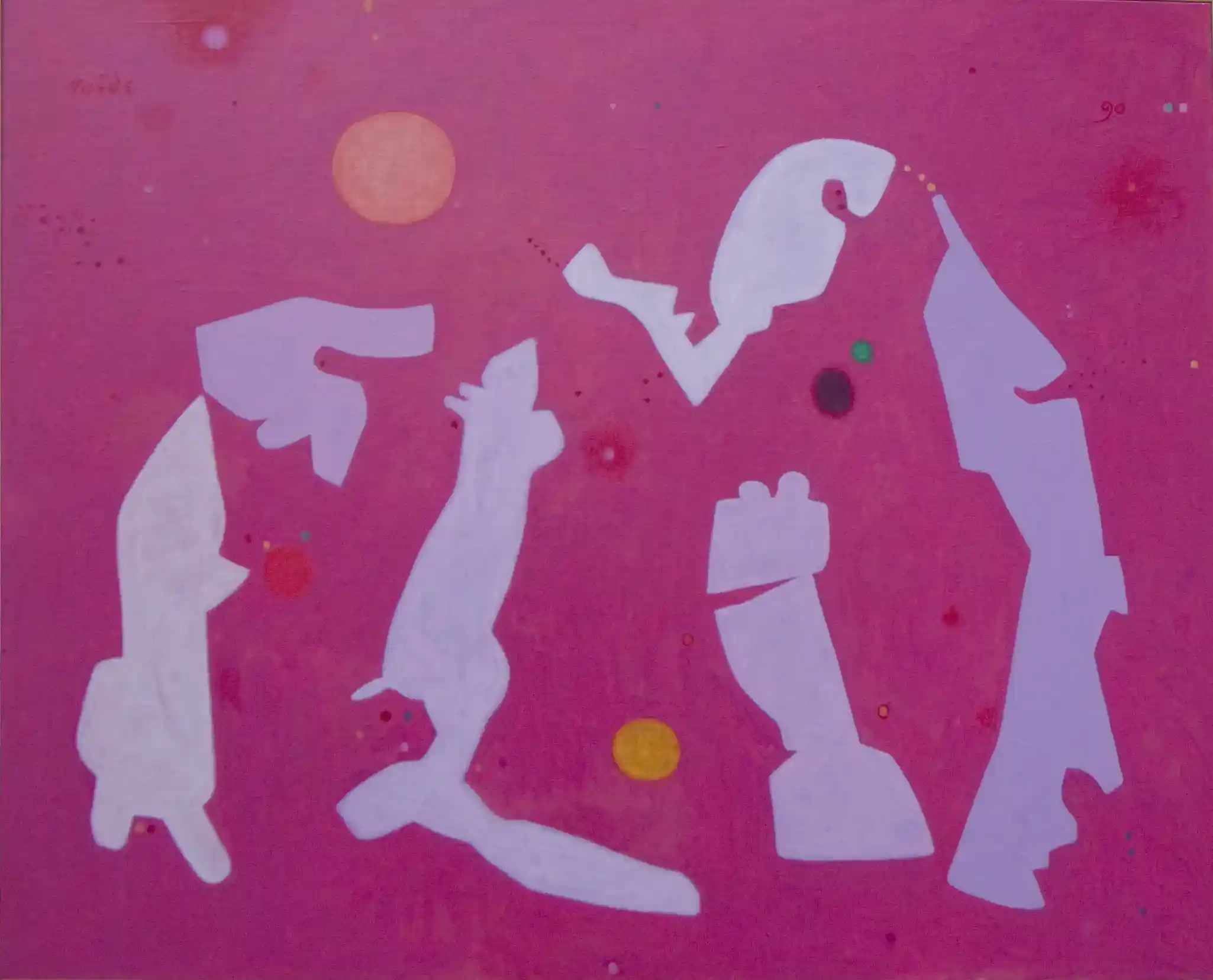 Jan Roëde – Zonder van Dale, acryl, linnen, 1990