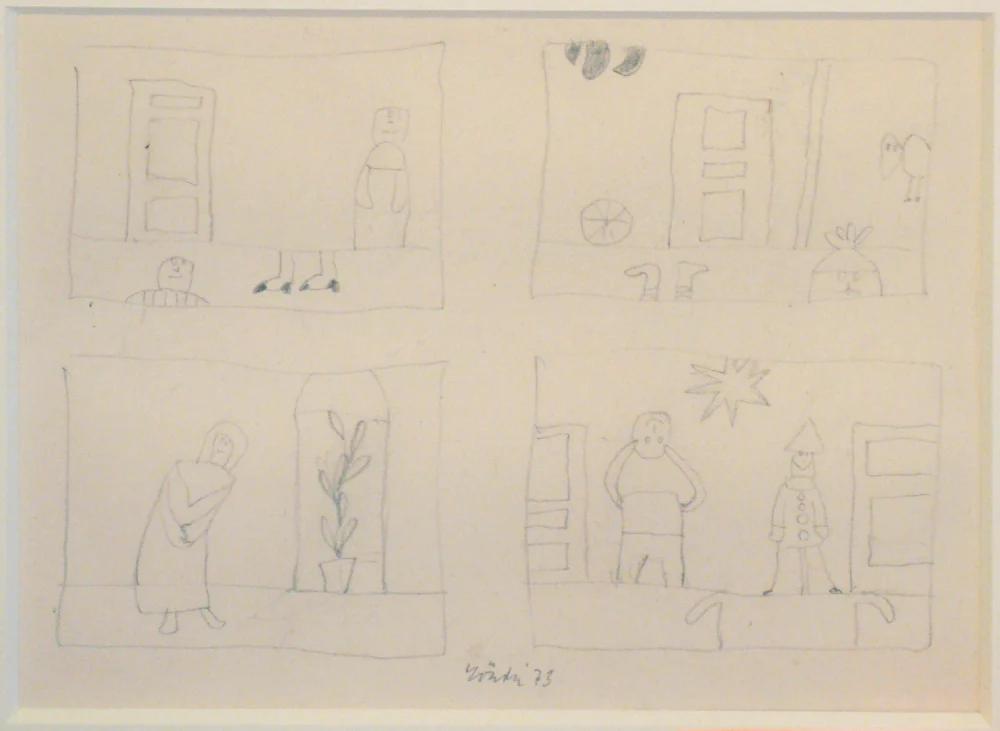 Jan Roëde – JR108, potlood, papier, 1973
