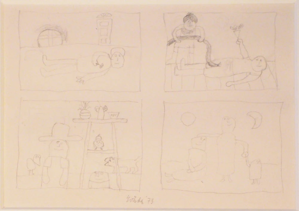 Jan Roëde – JR110, potlood, papier, 1973