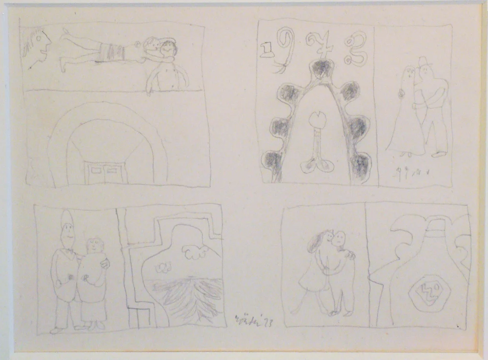 Jan Roëde – JR127, potlood, papier, 1973