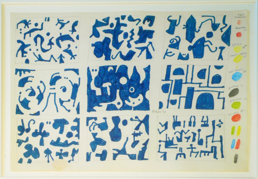 Jan Roëde – JR171, potlood, viltstift, papier, 1983