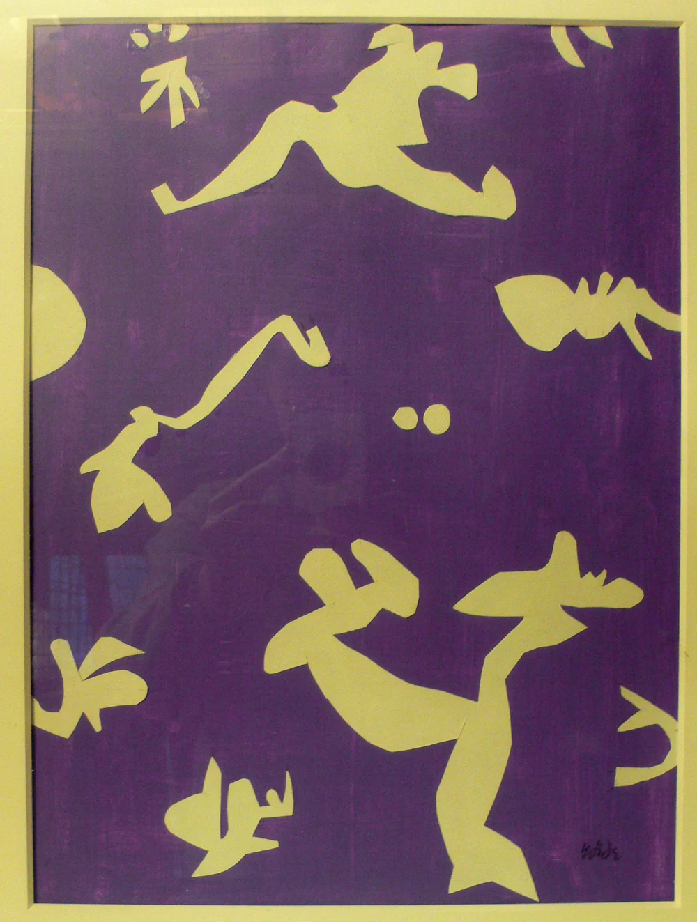 Jan Roëde – JR175, gouache, collage, papier