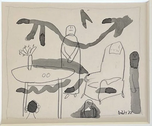 Jan Roëde – PP07, inkt, papier, 1985