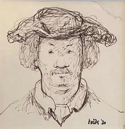 Jan Roëde – PP13, inkt, papier, 1970
