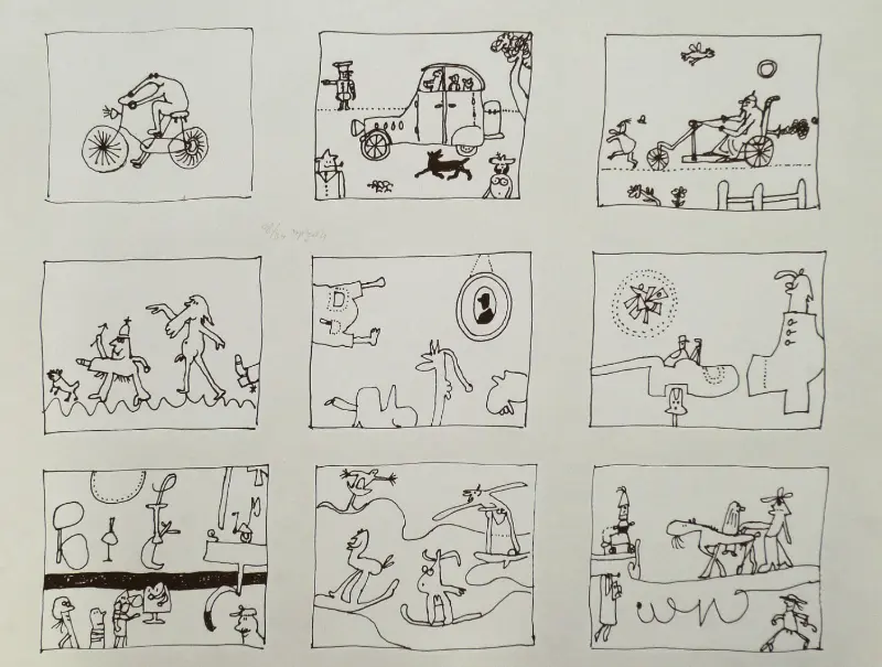 Jan Roëde – zeefdruk Z42, Groot formaat